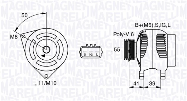 Generaator MAGNETI MARELLI 063377431010