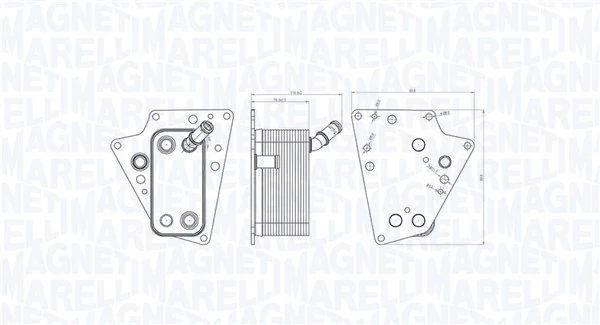 Õliradiaator, mootoriõli MAGNETI MARELLI 350300001500