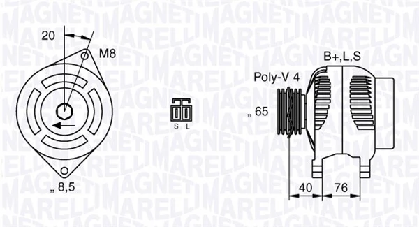 Generaator MAGNETI MARELLI 063532623010