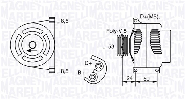 Generaator MAGNETI MARELLI 063377009010