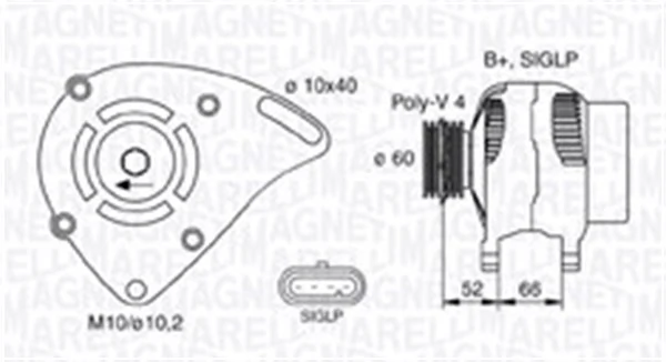 Generaator MAGNETI MARELLI 063731253010