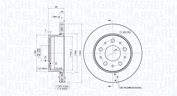 Piduriketas MAGNETI MARELLI 360406203901