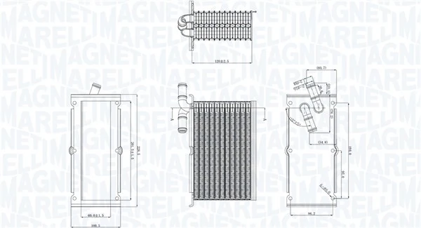 Kompressoriõhu radiaator MAGNETI MARELLI 351319205430
