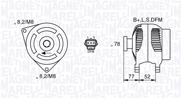 Generaator MAGNETI MARELLI 063377418010