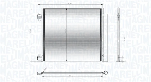 Kondensaator, kliimaseade MAGNETI MARELLI 350203832000