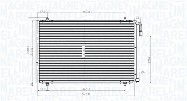 Kondensaator, kliimaseade MAGNETI MARELLI 350203825000