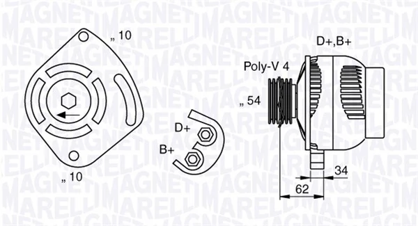 Generaator MAGNETI MARELLI 063377031010