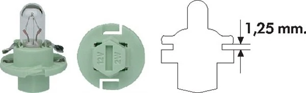 Hõõgpirn, instrumentide valgustus MAGNETI MARELLI 002053100000