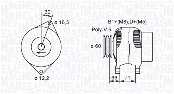 Generaator MAGNETI MARELLI 063731471010