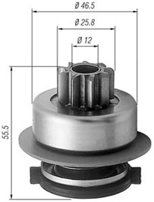 Hammastrummel, starter MAGNETI MARELLI 940113020256
