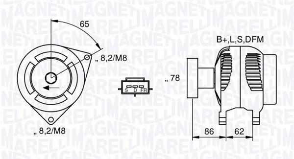 Generaator MAGNETI MARELLI 063377414010