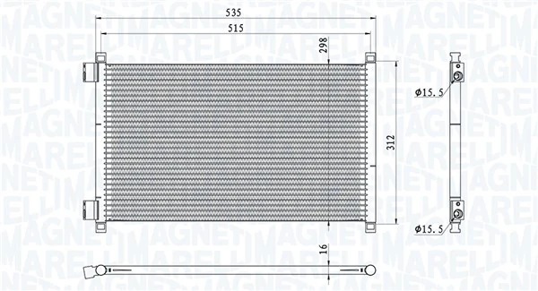 Kondensaator, kliimaseade MAGNETI MARELLI 350203944000
