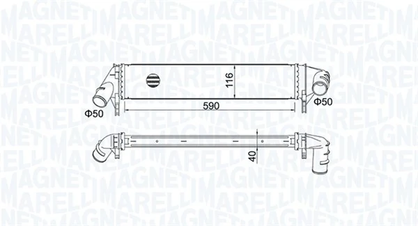Kompressoriõhu radiaator MAGNETI MARELLI 351319205260