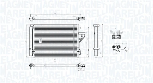 Kondensaator, kliimaseade MAGNETI MARELLI 350203778000