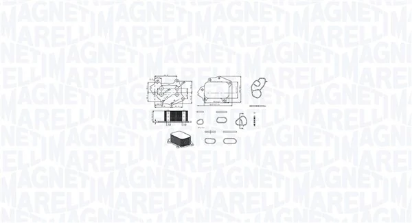 Õliradiaator, mootoriõli MAGNETI MARELLI 350300002700