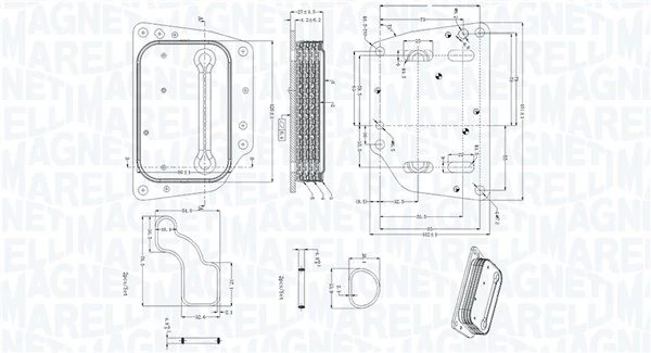 Õliradiaator, mootoriõli MAGNETI MARELLI 350300005400