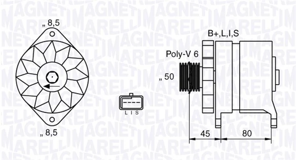 Generaator MAGNETI MARELLI 063532633010