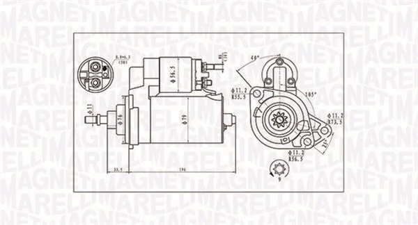 Starter MAGNETI MARELLI 063720713010