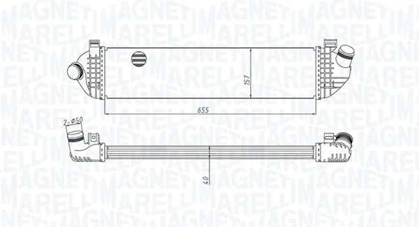 Kompressoriõhu radiaator MAGNETI MARELLI 351319204370