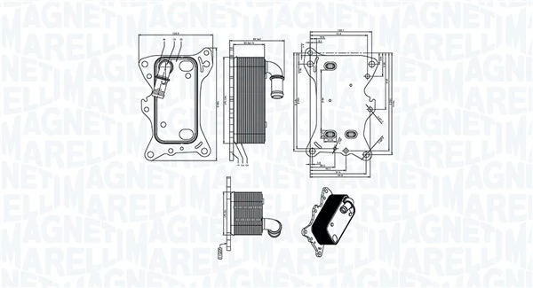 Õliradiaator, mootoriõli MAGNETI MARELLI 350300006300