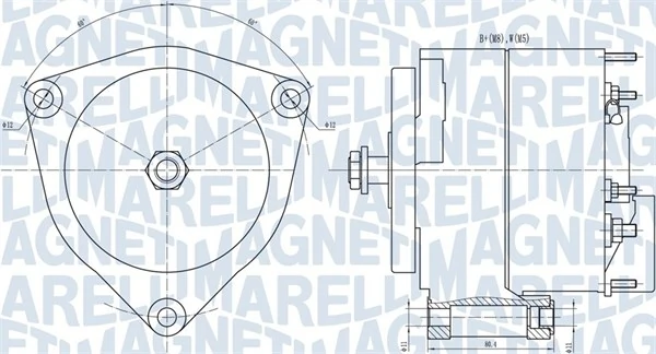 Generaator MAGNETI MARELLI 063731035010