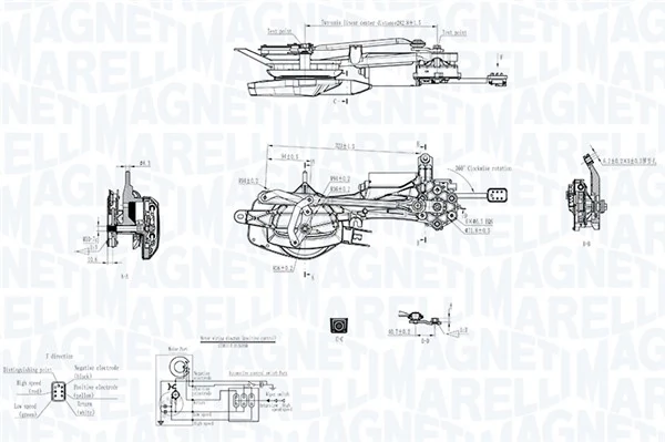 Klaasipuhastussüsteem MAGNETI MARELLI 064351740010